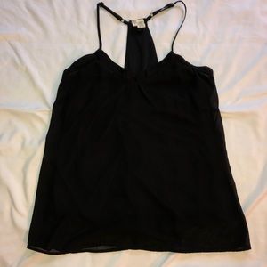 Japna Black Tank Top w/ Adjustable Straps